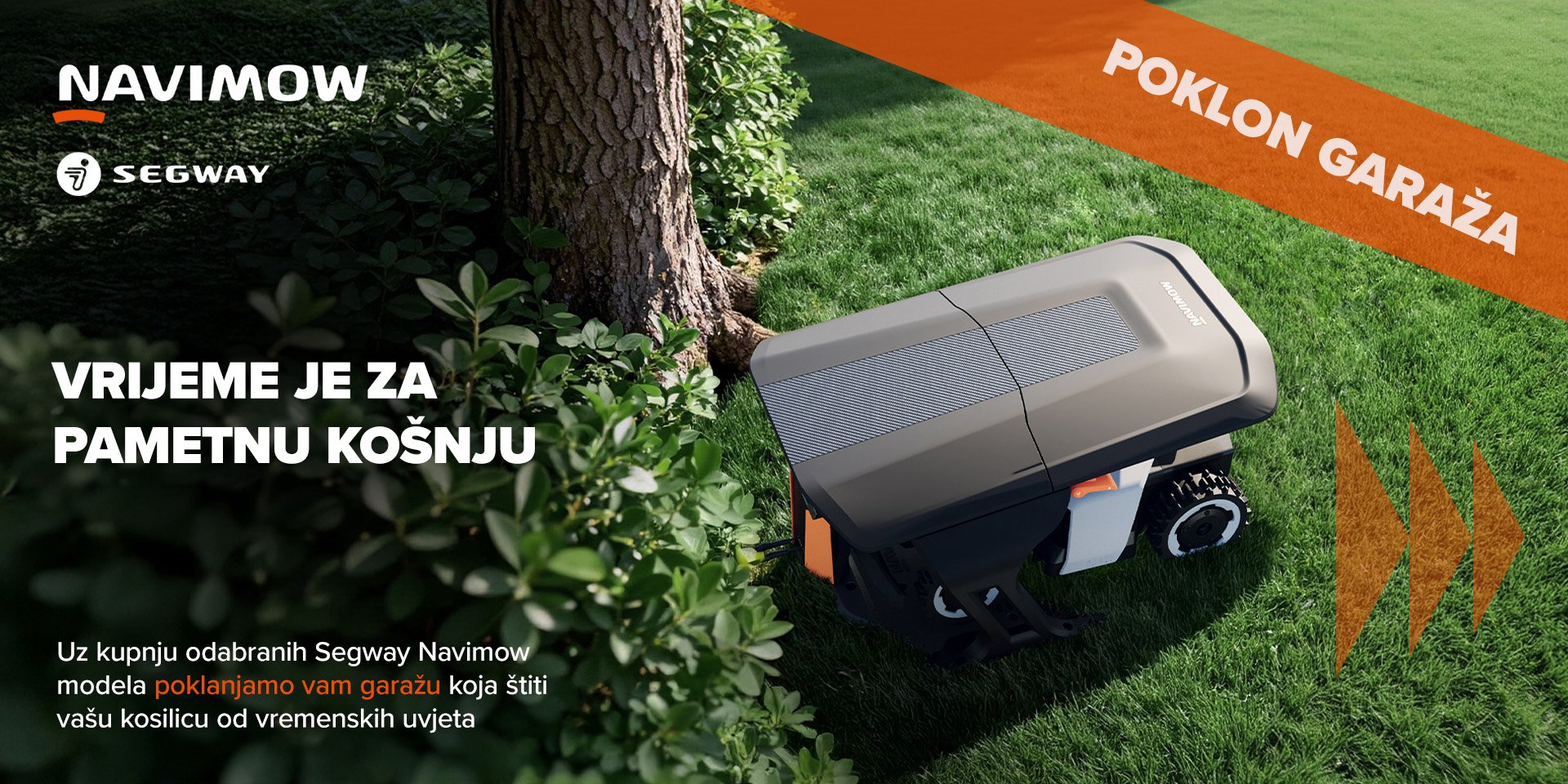 Segway Navimow poklanja garažu